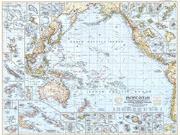 Pacific Ocean 1952 Wall Map from GeoNova
