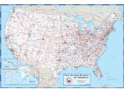 USA Highway Wall Map