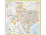 Texas Political Wall Map