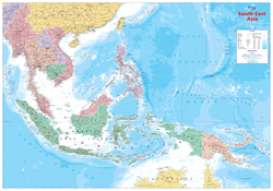 South East Asia Wall Map