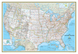 US Political Wall Map