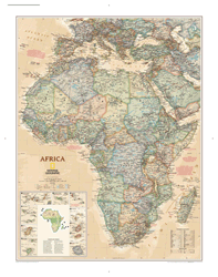 Africa Executive Wall Map