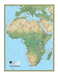 Africa Physical Wall Map