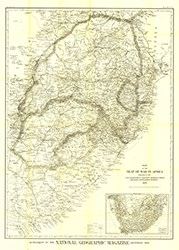 Africa's Seat of War 1899 Wall Map