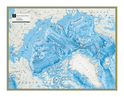 Arctic Ocean Floor Wall Map