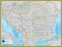The Balkans Wall Map