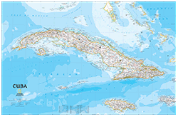 Cuba Wall Map