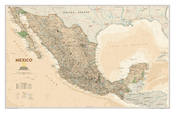 Mexico Executive Wall Map