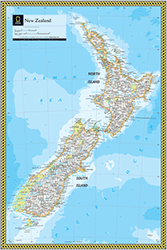 New Zealand Wall Map