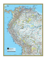 Northwestern South America Wall Map