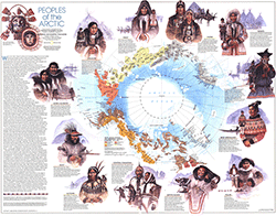 Peoples of the Arctic 1983 Wall Map