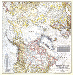 Top of the World 1949 Wall Map