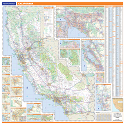 California Wall Map