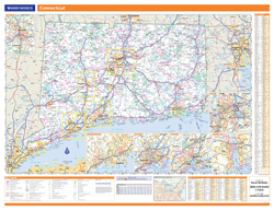 Connecticut Wall Map