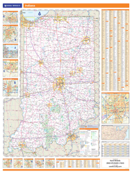 Indiana Wall Map