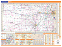 Kansas Wall Map