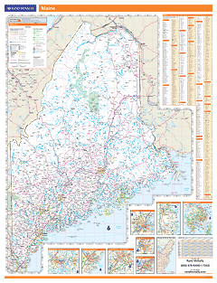 Maine Wall Map