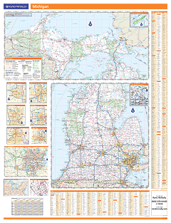 Michigan Wall Map