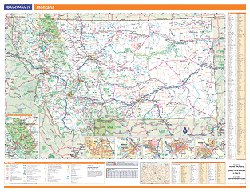 Montana Wall Map