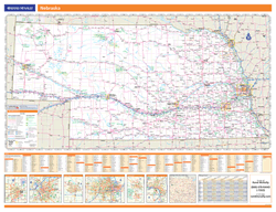 Nebraska Wall Map