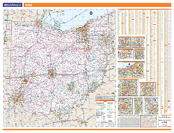 Ohio Wall Map