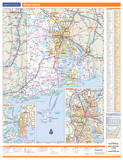 Rhode Island Wall Map