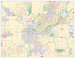 Sacramento, CA Wall Map