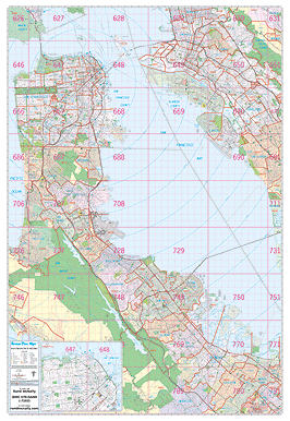 San Francisco, CA Wall Map