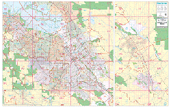 Santa Clara County, CA Wall Map