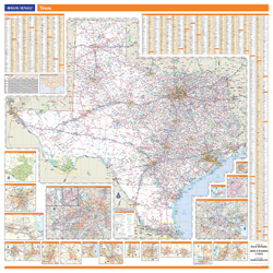 Texas Wall Map