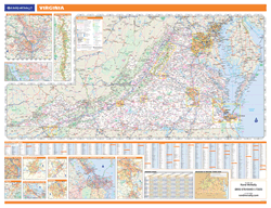 Virginia Wall Map