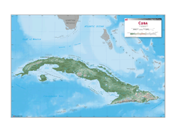 Cuba Wall Map