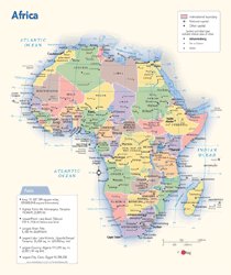 Africa Political Wall Map