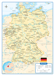 Germany Wall Map
