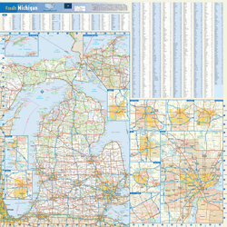 Michigan Wall Map