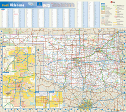 Oklahoma Wall Map