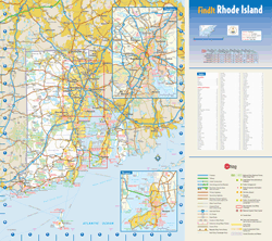 Rhode Island Wall Map