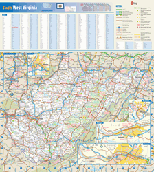 West Virginia Wall Map