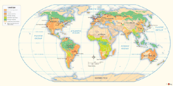 World Land Use Wall Map