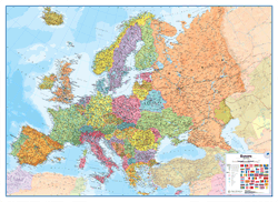 Europe Political Wall Map