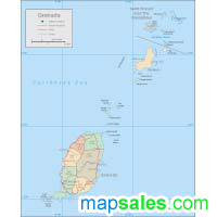 Grenada Wall Map