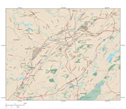 Birmingham Metro Wall Map