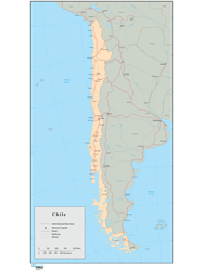 Chile Wall Map