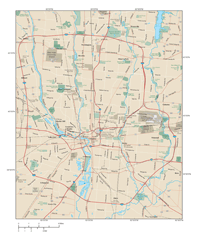 Columbus Metro Area Wall Map