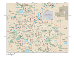Denver Metro Wall Map
