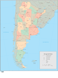 Argentina Wall Map