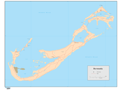 Bermuda Wall Map