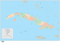 Cuba Wall Map