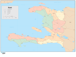 Haiti Wall Map