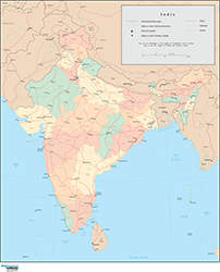 India Wall Map